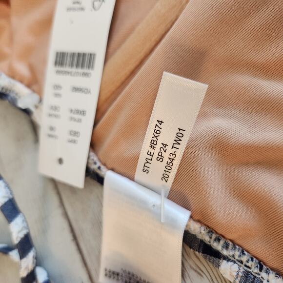 J. Crew 1993 Underwire Bikini Top in Gingham Size 42D NWT - Picture 7 of 8